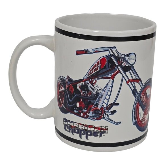 American Chopper Coffee Mugs (2) Black Widow Bike Orange County OCC Memorabilia - Picture 3 of 16